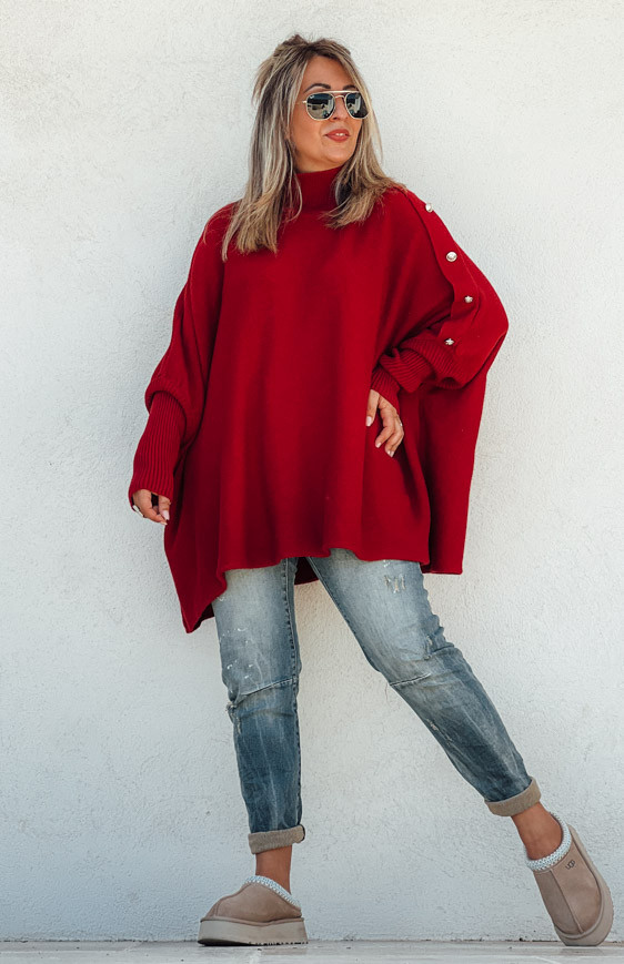 Pull ROMEO long bordeaux