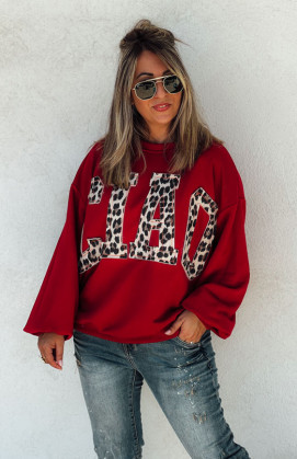 ALVARO burgundy sweatshirt