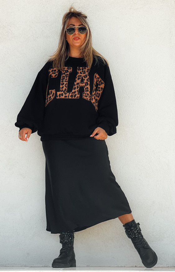 Black FRYA long skirt