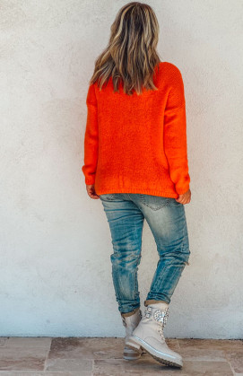 Orange LEON cardigan