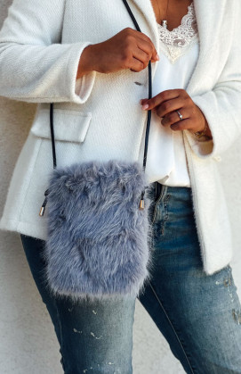 Grey ANOUCK clutch bag