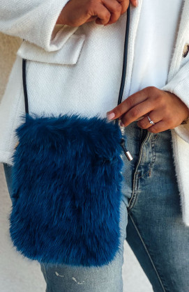 Duck blue ANOUCK clutch bag