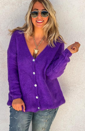 Purple LEON cardigan