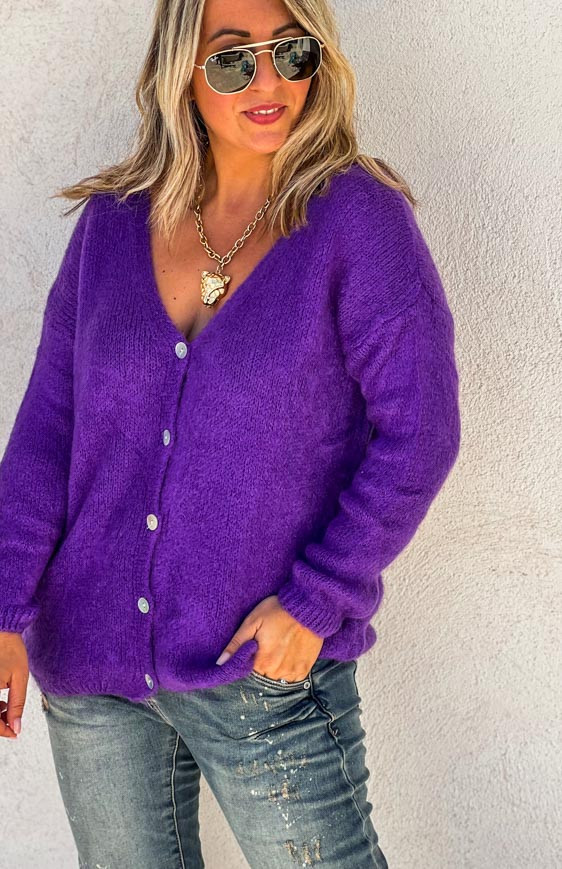 Purple LEON cardigan