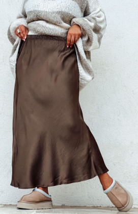 Marron glacé ADELINE long skirt