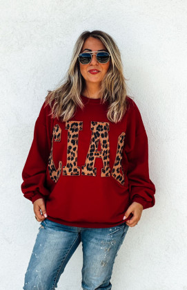 ALVARO burgundy sweatshirt