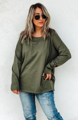 Khaki FLAKE long-sleeved t-shirt