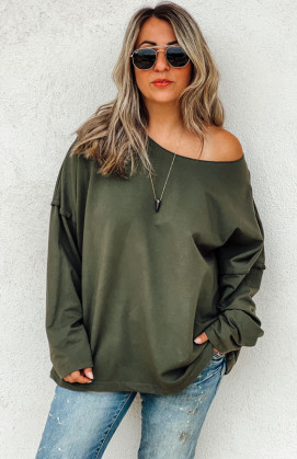 Khaki LIAM sweatshirt