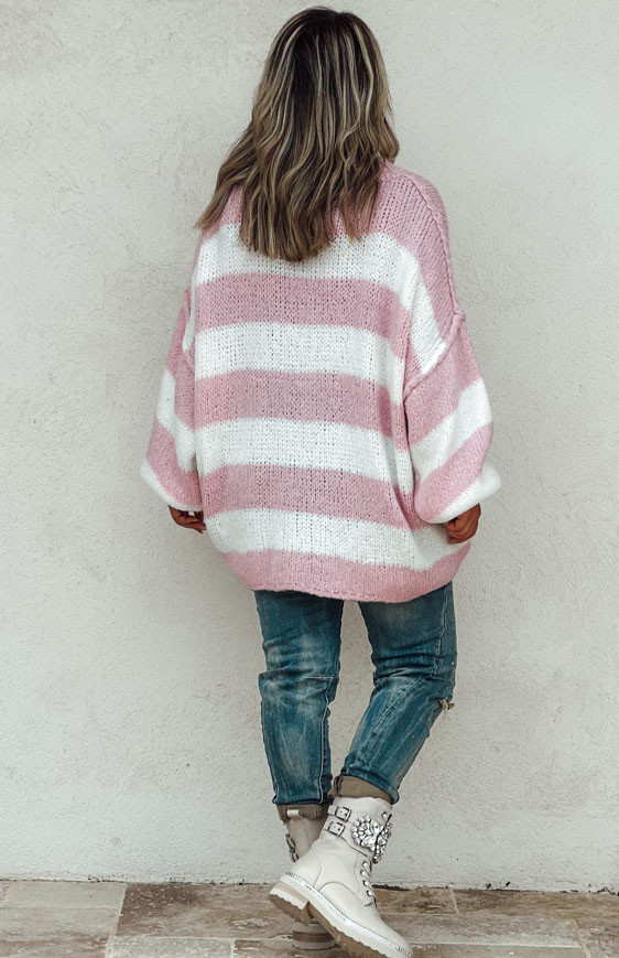 LUDO long sweater light pink