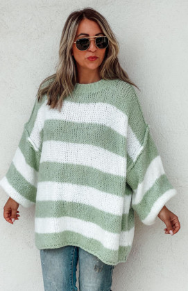 LUDO long sweater light green