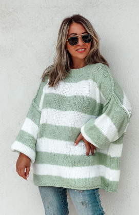 LUDO long sweater light green