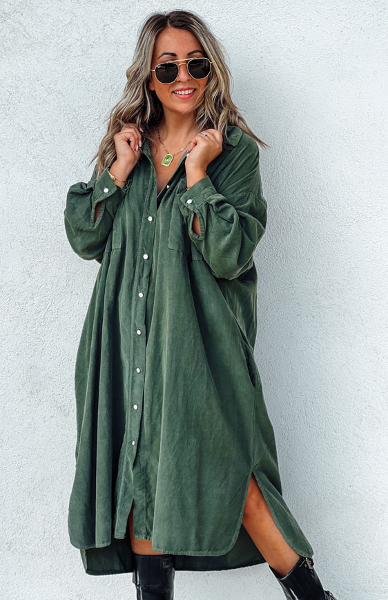 Green JESSICA long dress