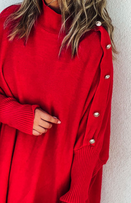 Pull ROMEO long rouge