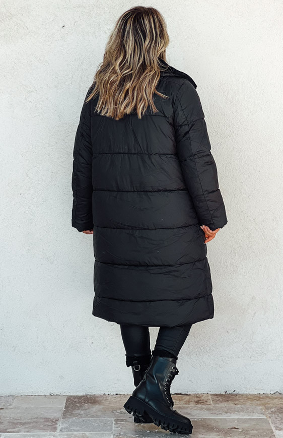 BRITANIE long black down jacket