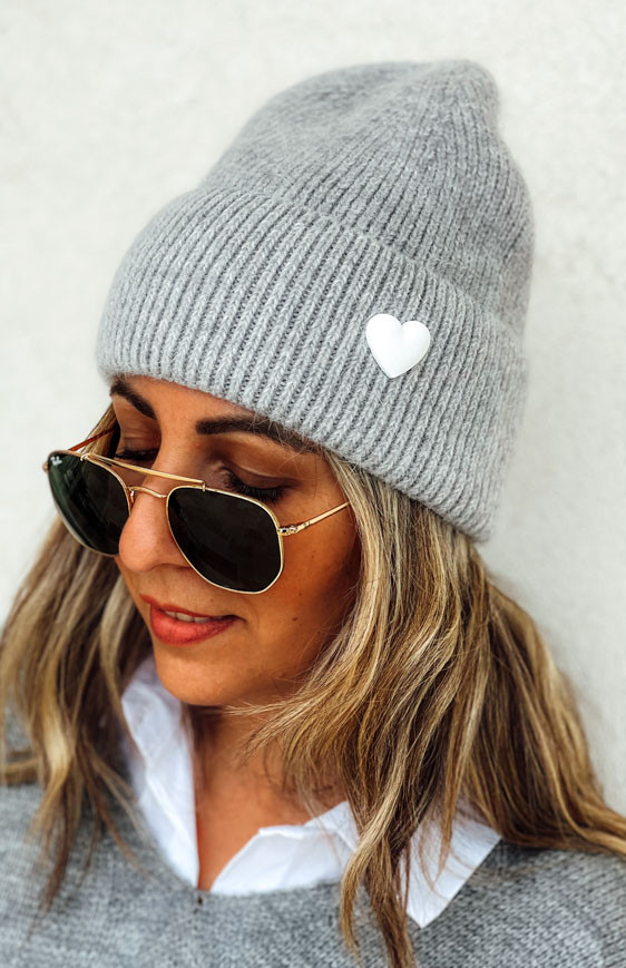 Grey ROSY hat