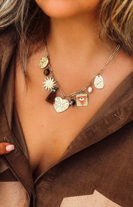 Necklace LINDO brown