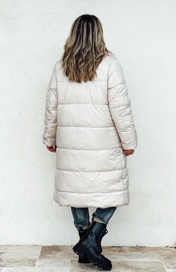 BRITANIE long cream down jacket