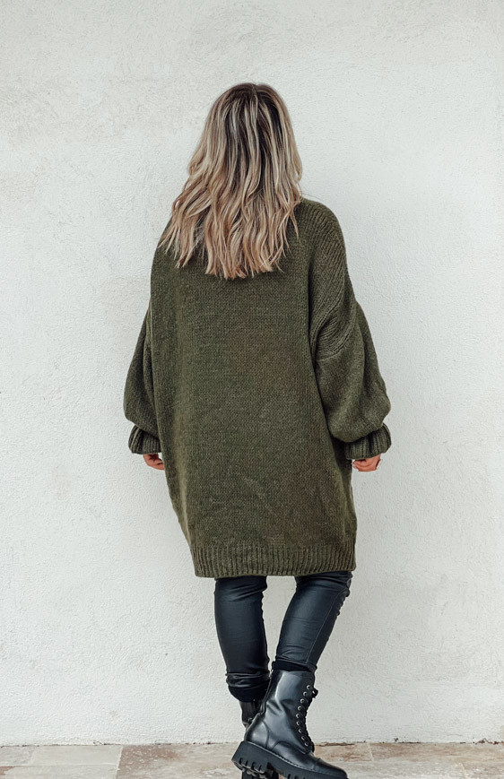 Khaki DOLLY long pullover