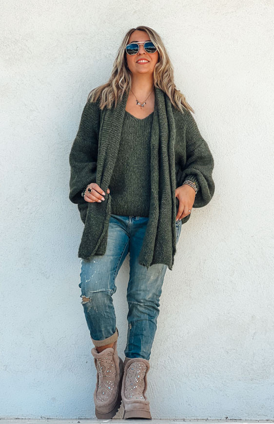 Green AUGUST Sweater