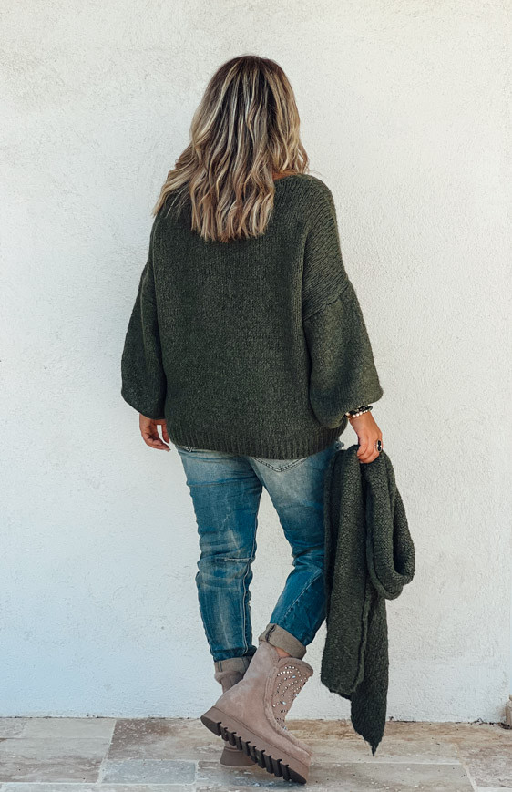 Green AUGUST Sweater