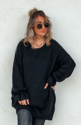 Black DOLLY long pullover