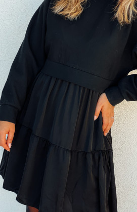 Robe PRYSKA courte noire