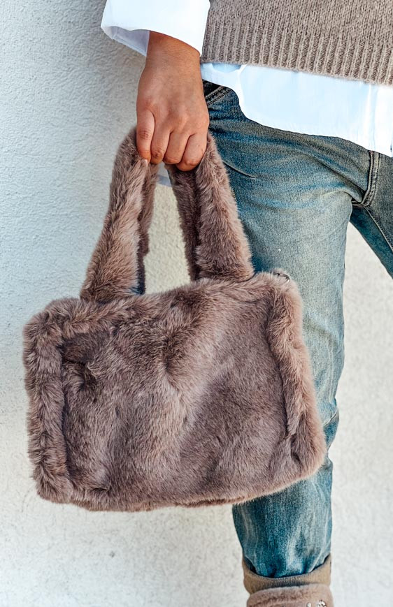 Sac JOAO petit format taupe