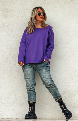 Purple FLAKE long-sleeved t-shirt