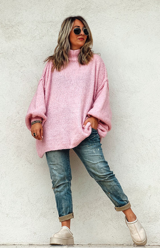 Light pink AMARO pullover