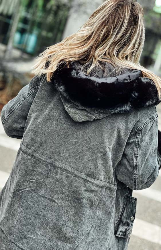 Anthracite/black ESTHER parka