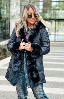 Parka ESTHER anthracite/noir