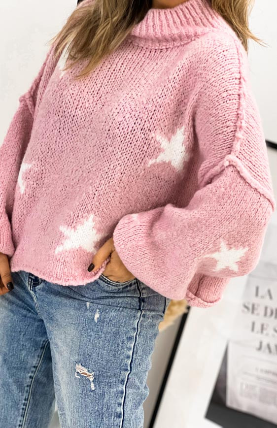 Light pink HOLA pullover