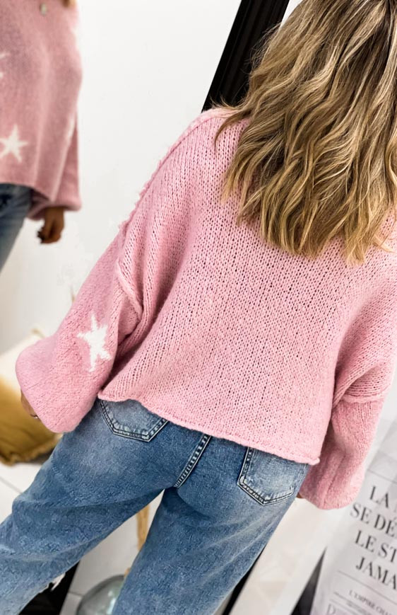 Light pink HOLA pullover