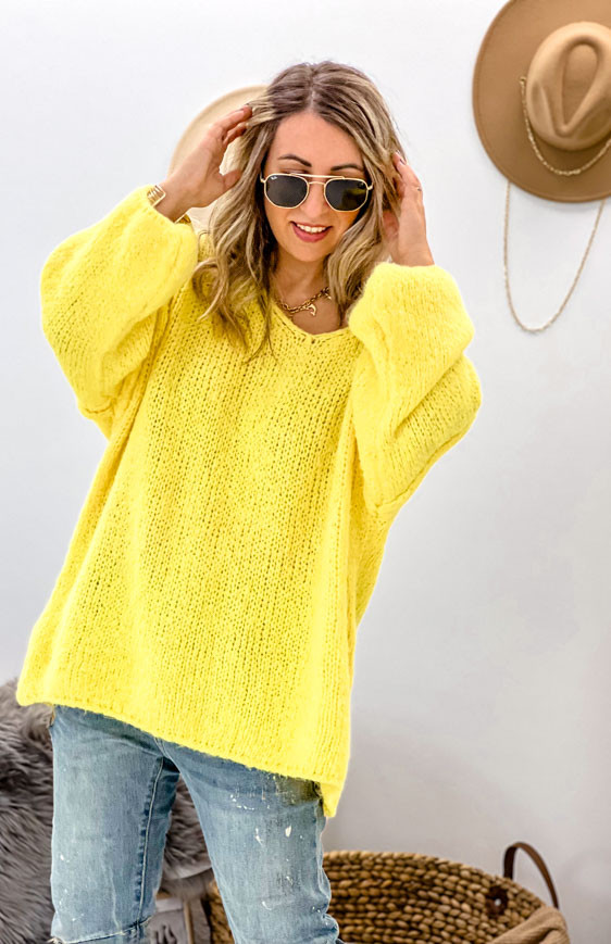 Yellow ELISEO pullover