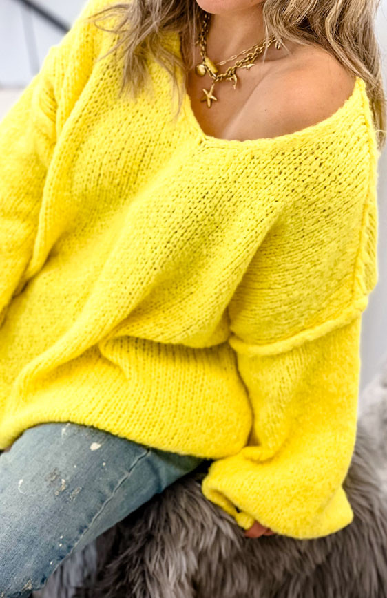 Yellow ELISEO pullover