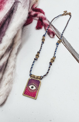 Collier PHUKET fuchsia