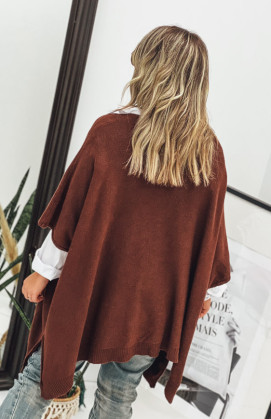 Pull KRISS long manches 3/4 chocolat