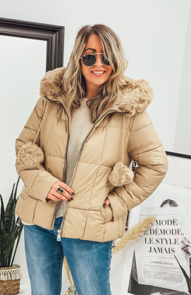 Camel PAULA down jacket