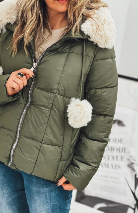 Khaki PAULA down jacket