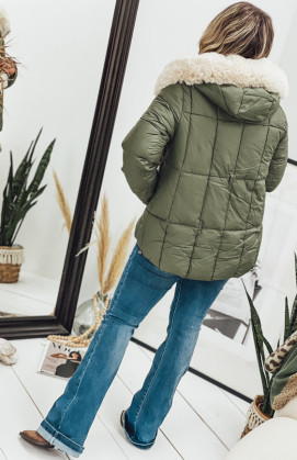 Khaki PAULA down jacket