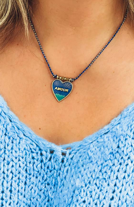 Blue VENICE necklace