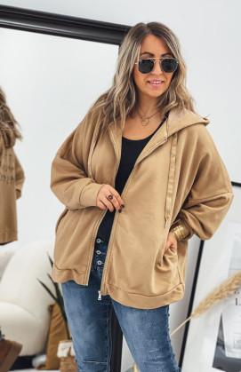 Camel RONNIE hooded jacket