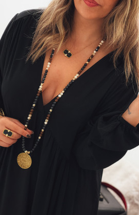 Black ALEXANDRA long dress