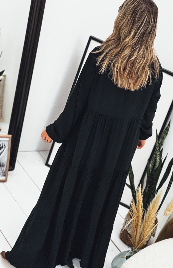 Black ALEXANDRA long dress