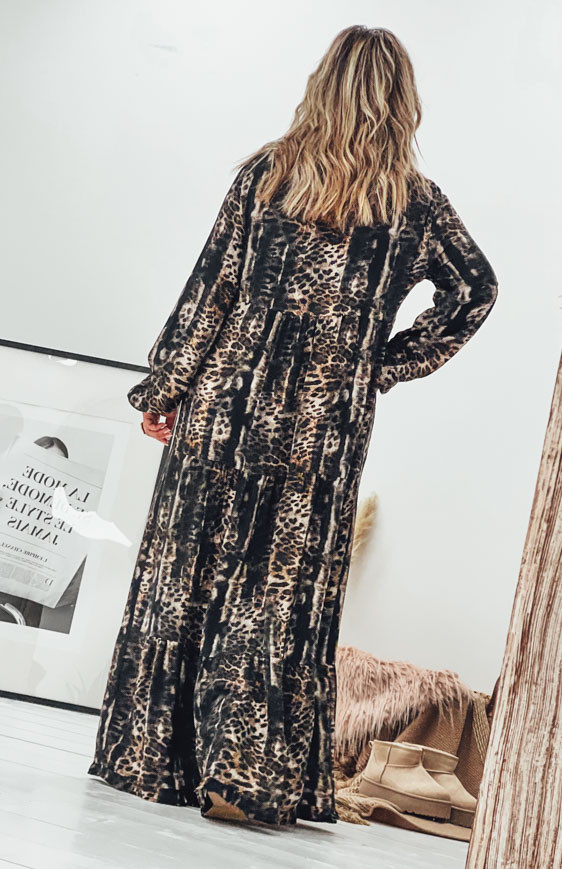 Léo/black VICTORIA long dress