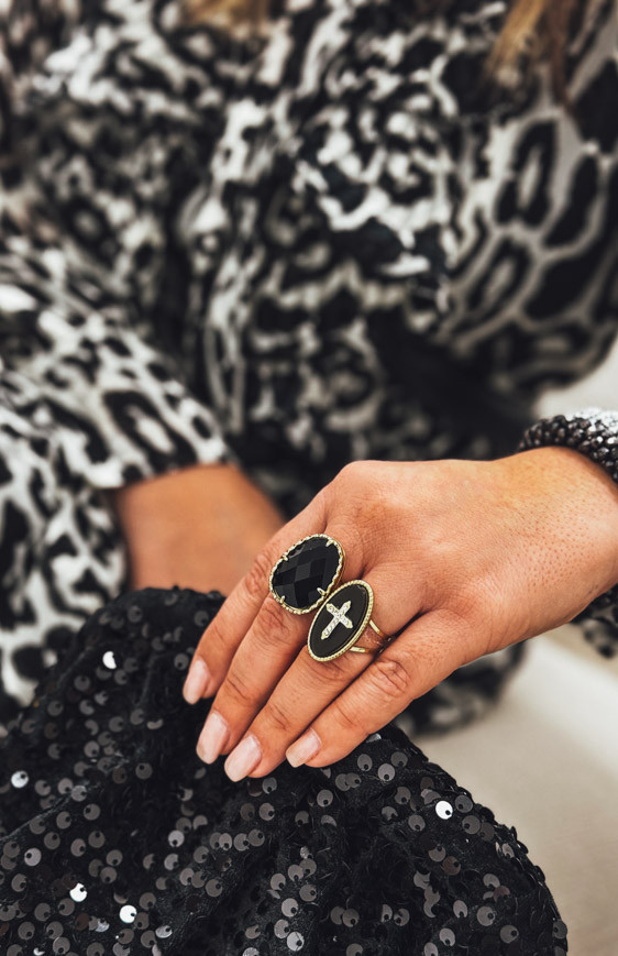 Bague SILKY noire