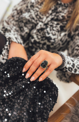 Black SILKY ring