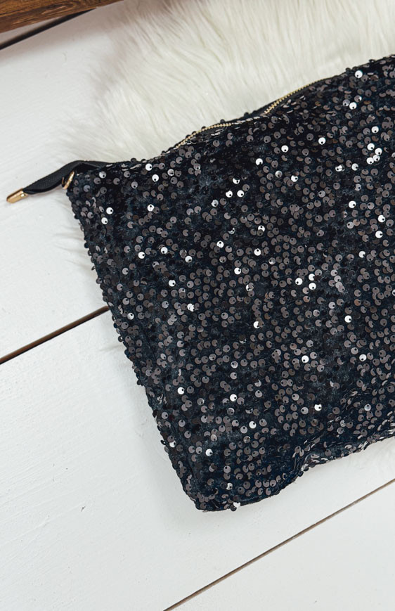 Black ANDREANE large pouch