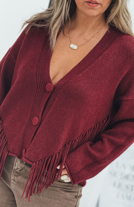 Burgundy BENJAMIN cardigan