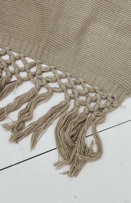 Dark beige KACIE scarf